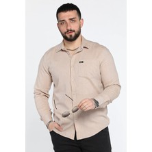 Mishar İtalia Erkek Tek Cepli Ön Çıtçıtlı Uzun Kol Gömlek