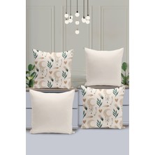 Filamente 4'lü Kırlent Kılıf Seti Ramazan - Ramadan Desenli Çift Taraflı Dijital Baskılı