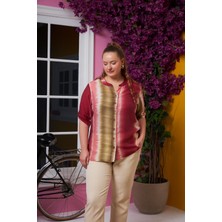 Batik Desen Büyük Beden Gömlek