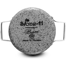 Brioni Stone-H 20 cm Çizilmez Yanmaz Yapışmaz Derin Tencere