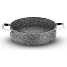Brioni Stone-H 26 cm Çizilmez Yanmaz Yapışmaz Basık Tencere