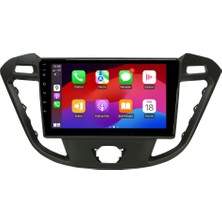 Blueway Ford Transit Custom Araç Multimedya Android Ekran Carplay Double Teyp 4+64 9" 12-17 Black