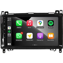 Blueway Mercedes B200 Araç Multimedya Android Ekran Carplay Navigasyon Double Teyp 4+64 9" 05-11 Black