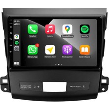 Blueway Mitsubishi Outlander Araç Multimedya Android Ekran Carplay Double Teyp 4+64 9" 08-12 Black