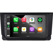 Blueway Seat Ibiza Araç Multimedya Android Ekran Carplay Navigasyon Double Teyp 4+64 9" 18-20 Black