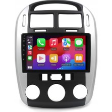 Blueway Kia Cerato Araç Multimedya Android Ekran Carplay Double Teyp 4+64 9" 06-08 Black/silver