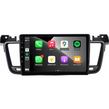 Blueway Peugeot 508 Araç Multimedya Android Ekran Carplay Navigasyon Double Teyp 4+64 9" 12-18 Black
