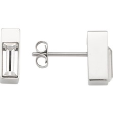 Energetix Baget Şeklinde Swarovski® Kristalli Küçük Manyetik Küpeler