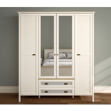 Atlantis 4 Kapılı Gardrop - Çekmeceli