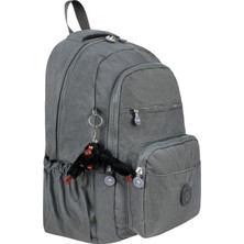 Niss Store Unisex Maymuncuk Hediyeli Suya Dayanıklı Krinkıl Günlük Sırt Çantası ve Okul Çantası