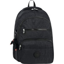 Niss Store Unisex Maymuncuk Hediyeli Suya Dayanıklı Krinkıl Günlük Sırt Çantası ve Okul Çantası
