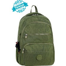 Niss Store Unisex Maymuncuk Hediyeli Suya Dayanıklı Krinkıl Günlük Sırt Çantası ve Okul Çantası