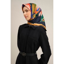 Armine Çiçek Desenli Saf İpek Sura Eşarp 9340D 55