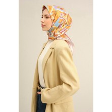 Armine Etnik Desenli Saf İpek Sura Eşarp 9323D 37