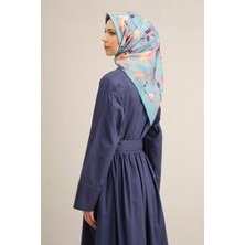 Armine Çiçek Desenli Saf İpek Twill Eşarp 9342D 34