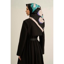 Armine Etnik Desenli Saf İpek Sura Eşarp 9323 08