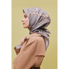 Armine Klasik Desenli Saf İpek Sura Eşarp 9346D 34