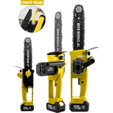 Daflong Yeni Nesil Kömürsüz 12 Inch Dijital Göstergeli Otomatik Yağlamalı Odun-Dal Budama Makinası-Y