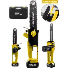 Daflong Yeni Nesil Kömürsüz 12 Inch Dijital Göstergeli Otomatik Yağlamalı Odun-Dal Budama Makinası-Y