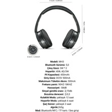 SODO Mh3 Kablosuz Kulaklık Katlanabilir Bluetooth Uyumlu Sodo 5.0 Stereo Kulaklık Mikrofonlu