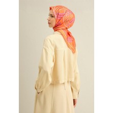 Armine Klasik Desenli Saf İpek Twill Eşarp 9333D 31