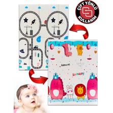 Circle Toys So Happy + Yollar , Katlanabilir Çocuk Oyun Halısı - 150X200X1 cm - Taşıma Çantası Yanında