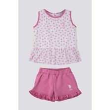 U.S. Polo Assn. Sweet Candy Pinks Pembe Bebek T-shirt Takım