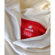 Numb Naturel Beyaz Unisex Hoodie Shirt