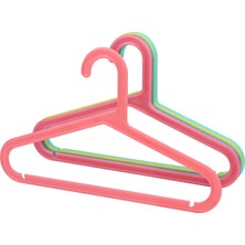 Huub Hanger Collection 24 Adet Plastik Çocuk Askısı, Bebek Askılığı, Elbise Askısı, Renkli Askı, Slim Askı