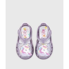 Igor Tobby Unicornio Malva Multi Glitter Çocuk Sandalet S10341-352