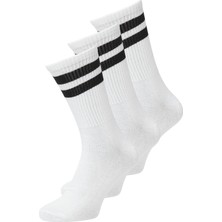 Logolu 3'lü Paket Çorap - Travis