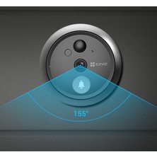Ezviz 2mp Wi-Fi Akıllı Kapı Görüntüleyicisi Diafon(Çift Yönlü Video Görüşme)