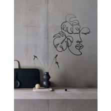 Vera Femina Minimalist Kadın Silueti Metal Duvar Tablosu