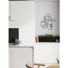 Vera Femina Minimalist Kadın Silueti Metal Duvar Tablosu