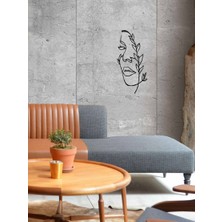 Dea Verde Minimalist Kadın Silueti Metal Duvar Tablosu