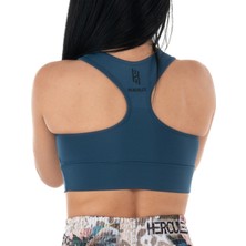 Hercules Fight Gear Mavi Kadın Crop  –  Günlük & Spor Kullanım | Fitness, Crossfit, Antrenman