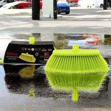 Toma Lüx Oto Yıkama  Fırçası Floresan Kıl Hortum Girişli Araba Yıkama Fırçası 20 cm