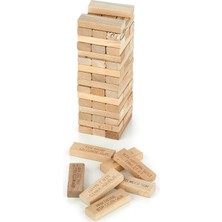 Cezalı Jenga Denge Oyunu Cezalı Tower Büyük Boy 54 Parça