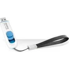 Adata C008 16 GB USB 2.0 Geri Çekilebilir Kapaksız Flash Bellek 16 GB Siyah