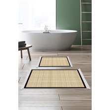 Kaymaz Taban Djt Klozet Takımı Saray Deri Saçaklı Dokuma E5007 Bej Kahve