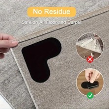 4'lü Halı Kaydırmaz Kalpli Kilim Paspas Altı Halı Tutucu Kıvrılma Engelleyici