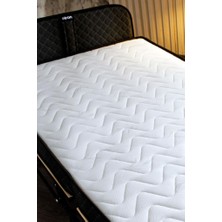 Niron Yatak Niron Premium Katlanır Yatak 90X200 cm Paket Yaylı Lüks Yatak ve Kaydırmaz Kumaş Kaplı Karyola