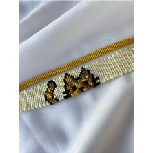 Melush Kedi Figürlü 2'li Örgü Bileklik Seti