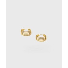 Glare Jewellery Turmalin Model Altın Kaplama Küpe