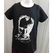 Meleğim Atatürk ve Türk Bayrağı Baskılı Kız ve Erkek Çocuk T-Shirt 3'lü Paket