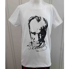 Meleğim Atatürk ve Türk Bayrağı Baskılı Kız ve Erkek Çocuk T-Shirt 3'lü Paket