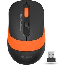 A4 Tech FG10 USB Nano Kablosuz Optik Mouse 2000 DPI Ev - Ofis Kullanımı İçin Turuncu