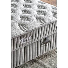 Niron Yatak Line Visco Yatak 160 x 200  cm  Çift Kişilik 28  cm  Visco Süngerli Yaylı Lüks Yatak Orta Sert Koyu Gri