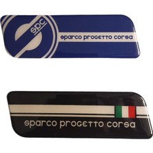 2 Adet Sparco Damla Amblem Kendinden Yapışkanlı 11,5x3,6cm 0564