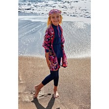 Çocuk Desenli Renkli Kimono P2417